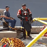 Kalua Ellis Wearing Scuba Diving Gear